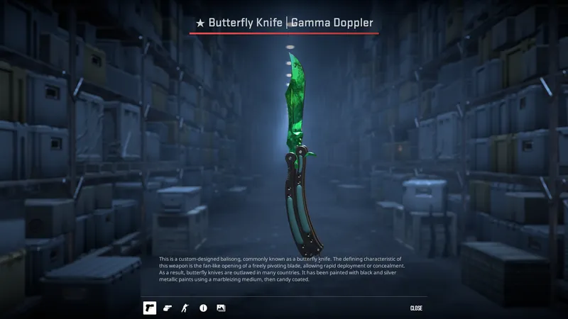 Butterfly Knife Gamma Doppler Emerald
