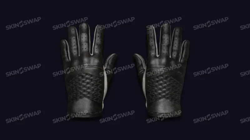 Driver Gloves Black Tie