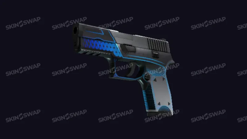 P250 Valence futuristic red and grey design