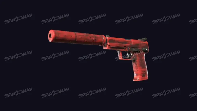 USP-S Check Engine flame red finish