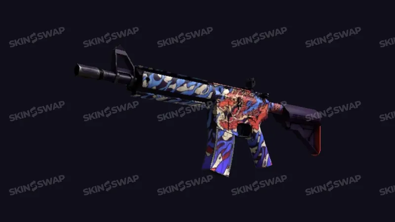 M4A4 Dragon King Chinese mythological colorful design