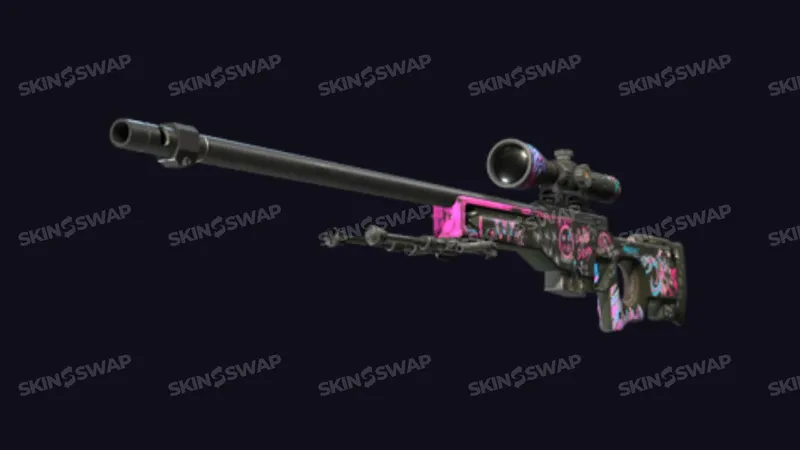 AWP Fever Dream colorful neon doodle design