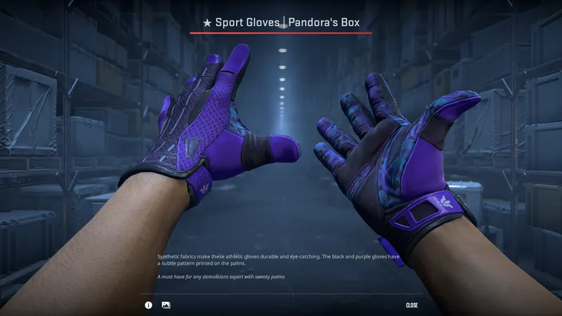 Sport Gloves Pandora's Box purple luxury design