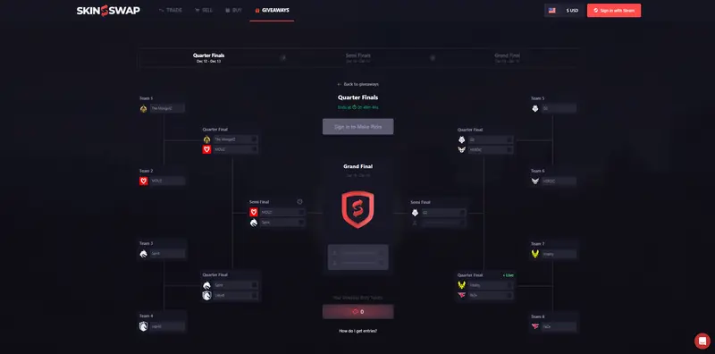 SkinSwap Pick'ems