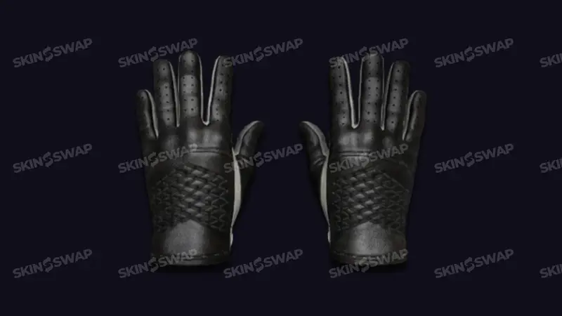 Driver Gloves Black Tie