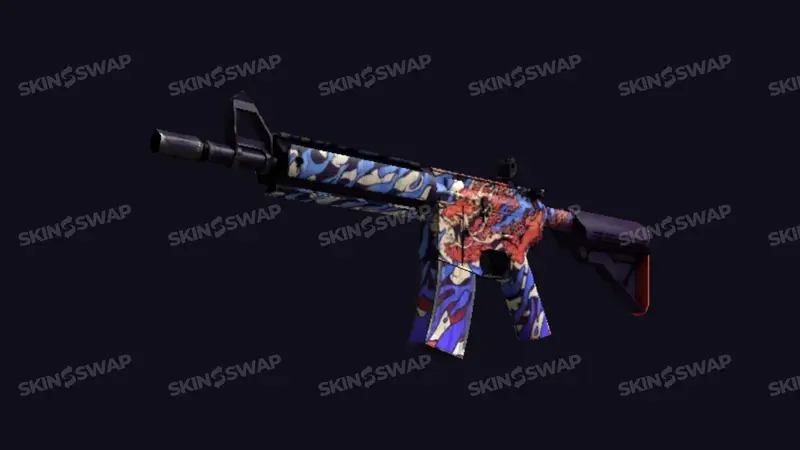 M4A4 Dragon King Chinese mythological colorful design