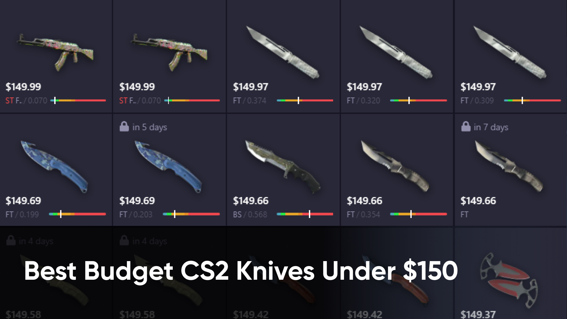 Best Budget CS2 Knives Under $150